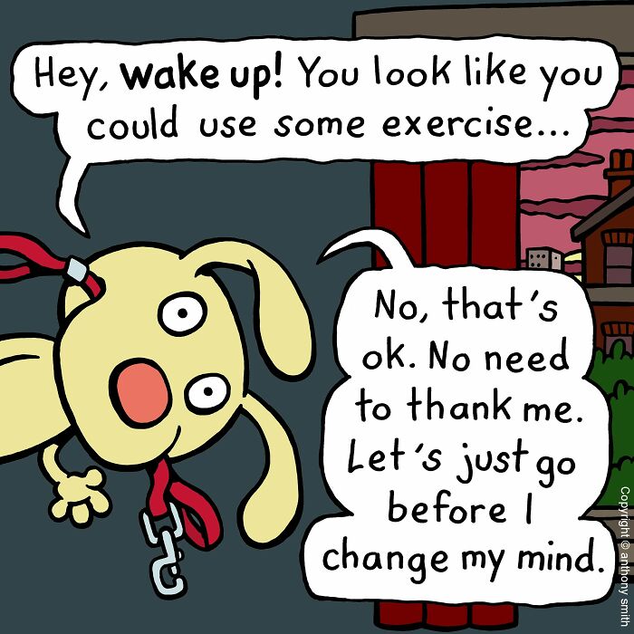 Artist Makes 30 Hilarious One-Panel Comics About A Cute Dog And His Daily Dilemmas (New Pics)