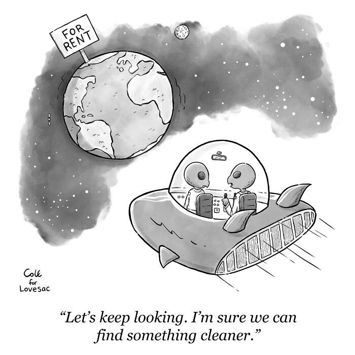 This Cartoonist Finds Humor By Twisting Reality Into The Weirdest Extremes (57 New Comics) This Cartoonist Finds Humor By Twisting Reality Into The Weirdest Extremes (57 New Comics)
