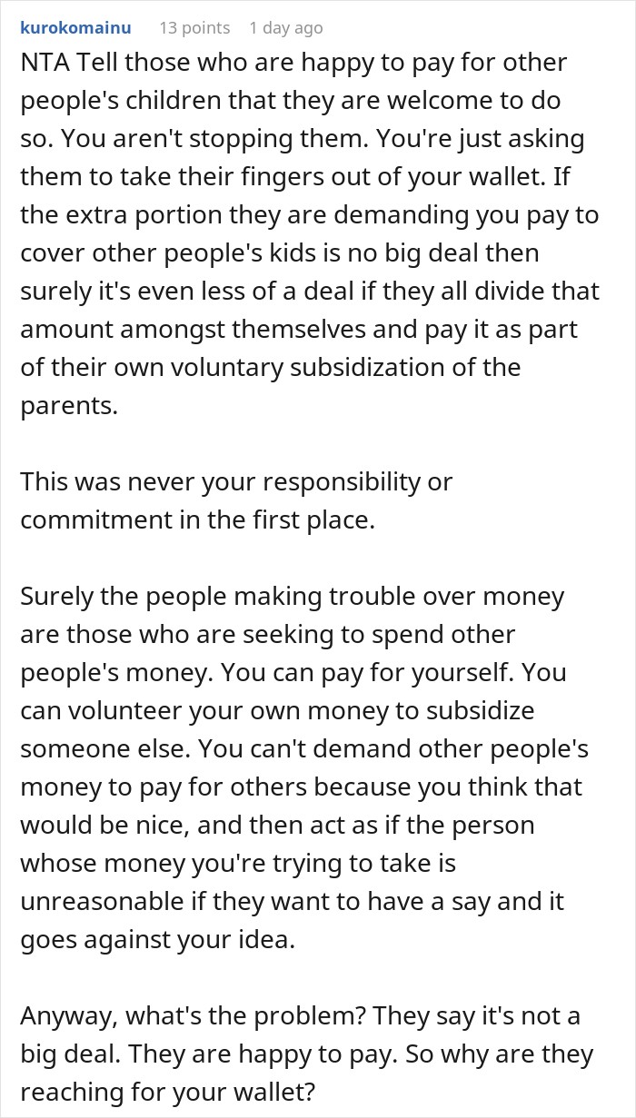 Friend Questions Why They’re Paying For Someone Else’s Kids, Parents Have An Interesting Answer Friend Questions Why They’re Paying For Someone Else’s Kids, Parents Have An Interesting Answer
