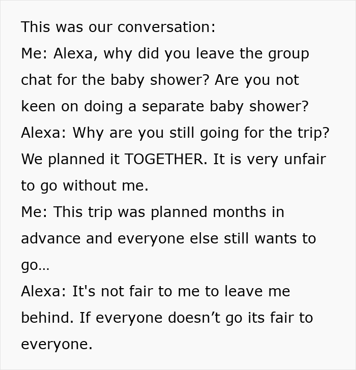 Woman Shows Her True Face When Friend Group Decides Her Pregnancy Is Not A Reason To Cancel Their Trip Woman Shows Her True Face When Friend Group Decides Her Pregnancy Is Not A Reason To Cancel Their Trip