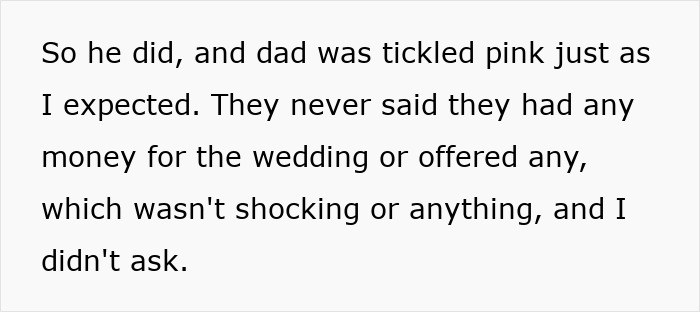 Dad Does The Bare Minimum For 25 Years, Mad When Daughter Won’t Give Him The Biggest Wedding Honor Dad Does The Bare Minimum For 25 Years, Mad When Daughter Won’t Give Him The Biggest Wedding Honor