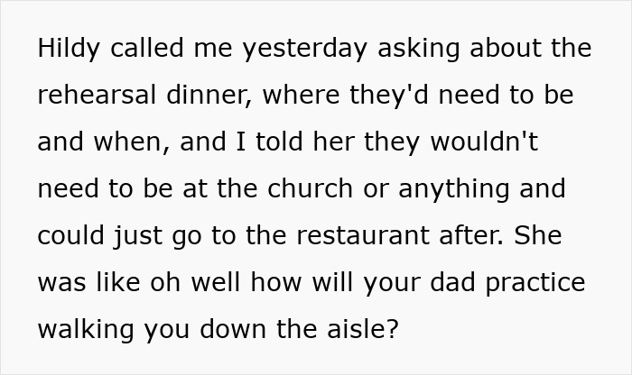 Dad Does The Bare Minimum For 25 Years, Mad When Daughter Won’t Give Him The Biggest Wedding Honor Dad Does The Bare Minimum For 25 Years, Mad When Daughter Won’t Give Him The Biggest Wedding Honor