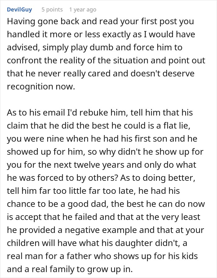 Dad Does The Bare Minimum For 25 Years, Mad When Daughter Won’t Give Him The Biggest Wedding Honor Dad Does The Bare Minimum For 25 Years, Mad When Daughter Won’t Give Him The Biggest Wedding Honor