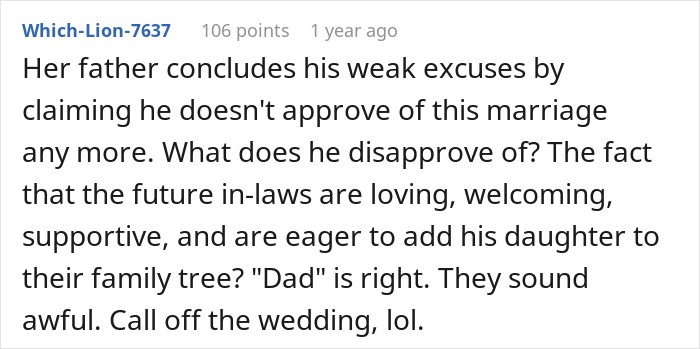 Dad Does The Bare Minimum For 25 Years, Mad When Daughter Won’t Give Him The Biggest Wedding Honor Dad Does The Bare Minimum For 25 Years, Mad When Daughter Won’t Give Him The Biggest Wedding Honor