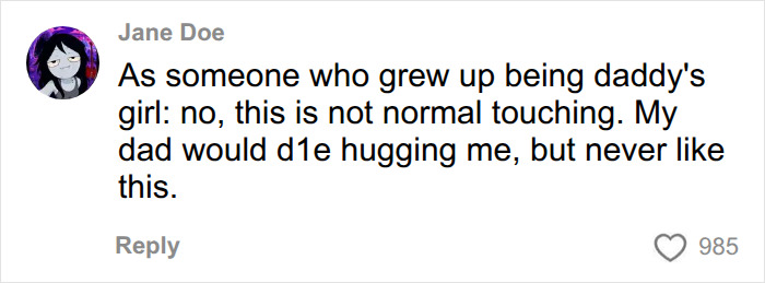 Woman Proudly Shows Off Her Close Bond With Dad, But Viewers Spot Something In Their Embrace That Raises Concerns