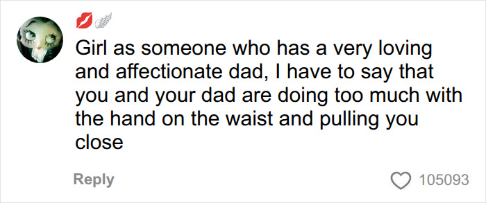 Woman Proudly Shows Off Her Close Bond With Dad, But Viewers Spot Something In Their Embrace That Raises Concerns