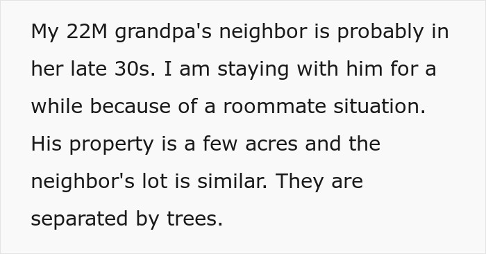 Man Asks Grandpa&rsquo;s Neighbor To Keep Quiet For The Sake Of An Old Dog, Gets A Witchy Stalker In Return