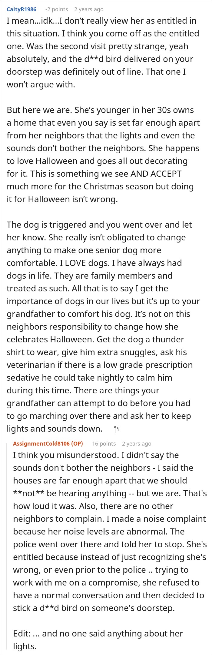 Man Asks Grandpa&rsquo;s Neighbor To Keep Quiet For The Sake Of An Old Dog, Gets A Witchy Stalker In Return