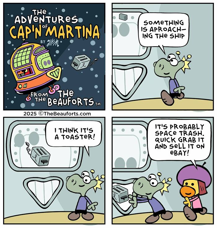 30 Funny Space Comics From &ldquo;The Adventures Of Cap&rsquo;n Martina&rdquo; That Take Humor To Another Galaxy