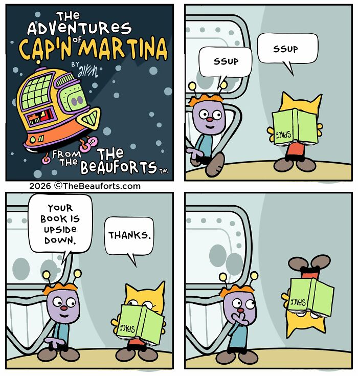 30 Funny Space Comics From &ldquo;The Adventures Of Cap&rsquo;n Martina&rdquo; That Take Humor To Another Galaxy