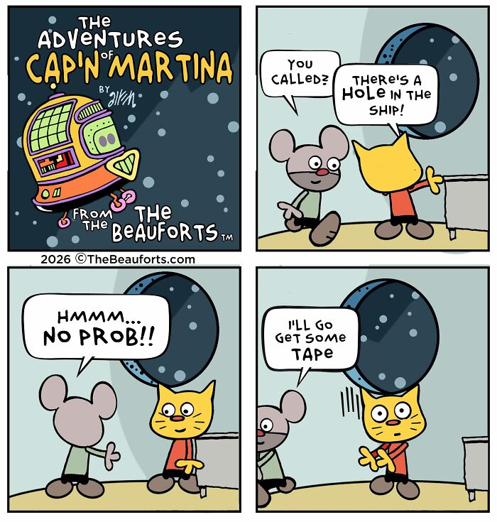 30 Funny Space Comics From &ldquo;The Adventures Of Cap&rsquo;n Martina&rdquo; That Take Humor To Another Galaxy