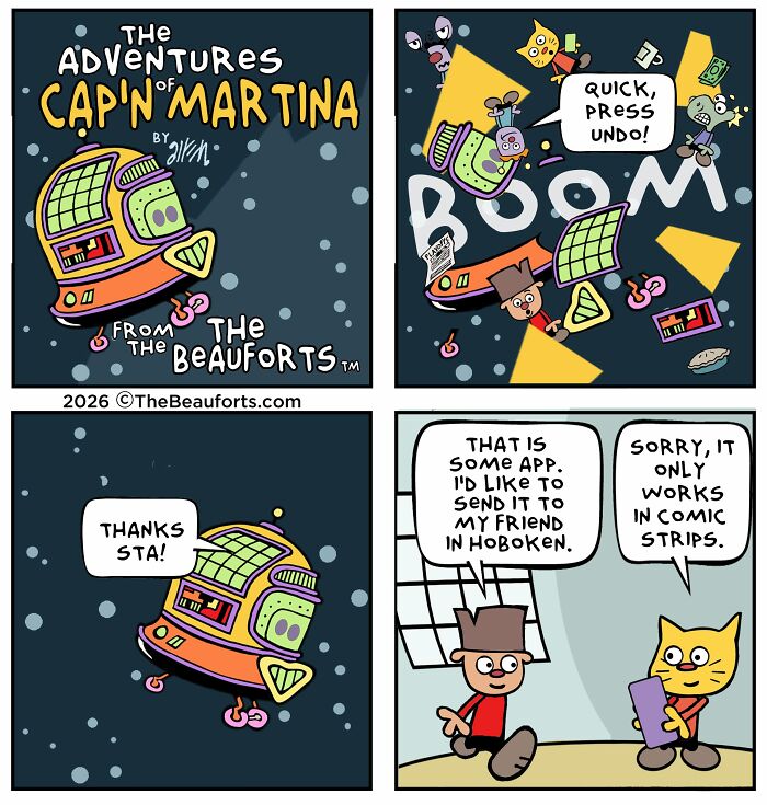 30 Funny Space Comics From &ldquo;The Adventures Of Cap&rsquo;n Martina&rdquo; That Take Humor To Another Galaxy