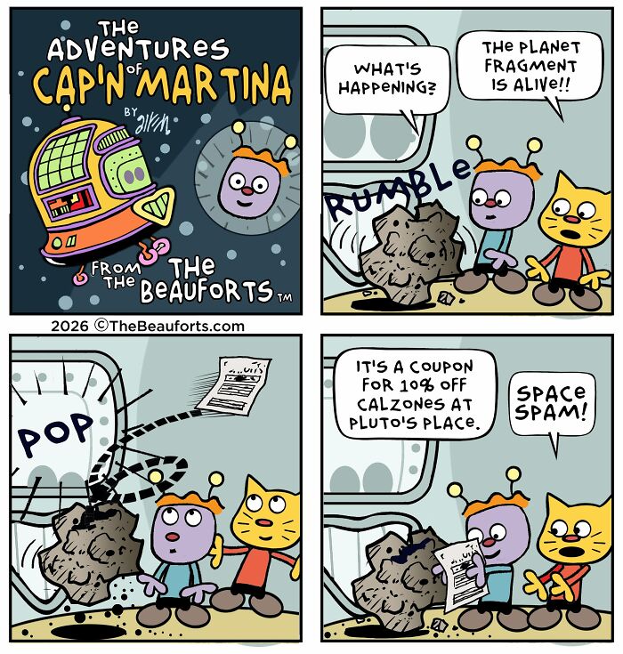 30 Funny Space Comics From &ldquo;The Adventures Of Cap&rsquo;n Martina&rdquo; That Take Humor To Another Galaxy