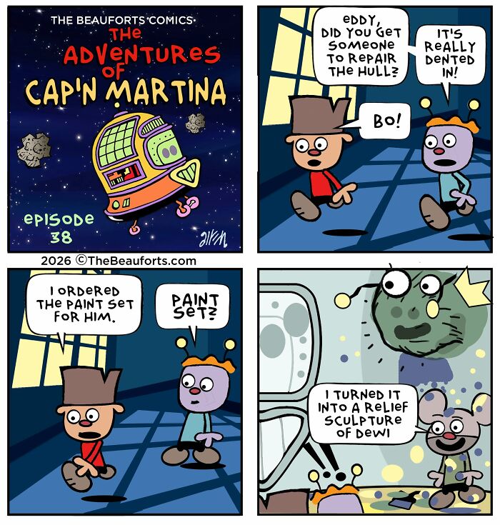 30 Funny Space Comics From &ldquo;The Adventures Of Cap&rsquo;n Martina&rdquo; That Take Humor To Another Galaxy