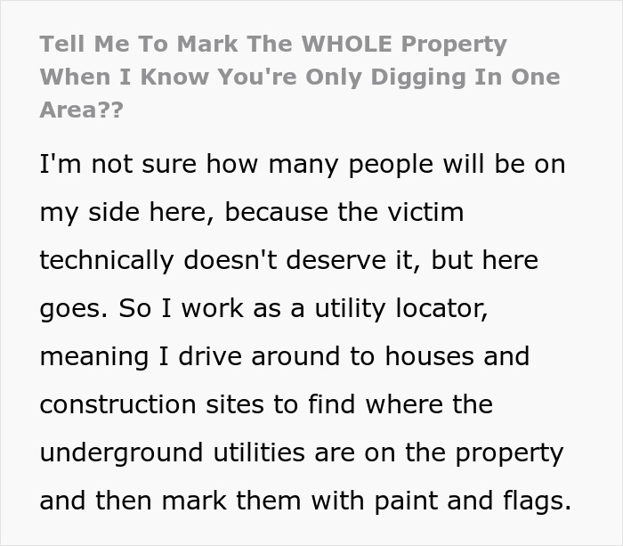 Contractor Wants Every Utility Marked, So Worker Makes Sure Nobody Can Miss Them