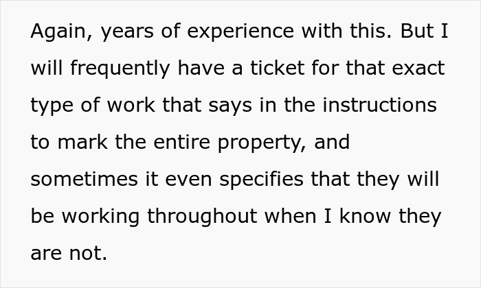 Contractor Wants Every Utility Marked, So Worker Makes Sure Nobody Can Miss Them