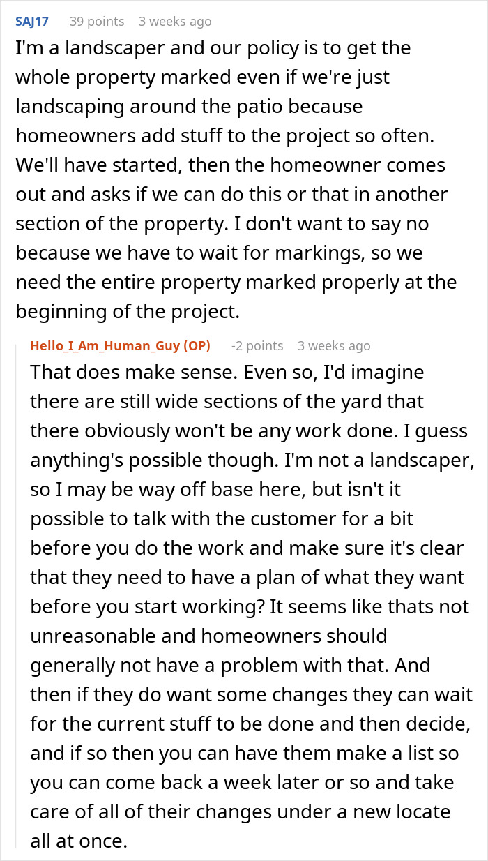Contractor Wants Every Utility Marked, So Worker Makes Sure Nobody Can Miss Them
