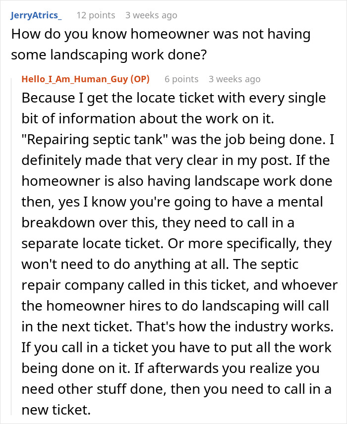 Contractor Wants Every Utility Marked, So Worker Makes Sure Nobody Can Miss Them