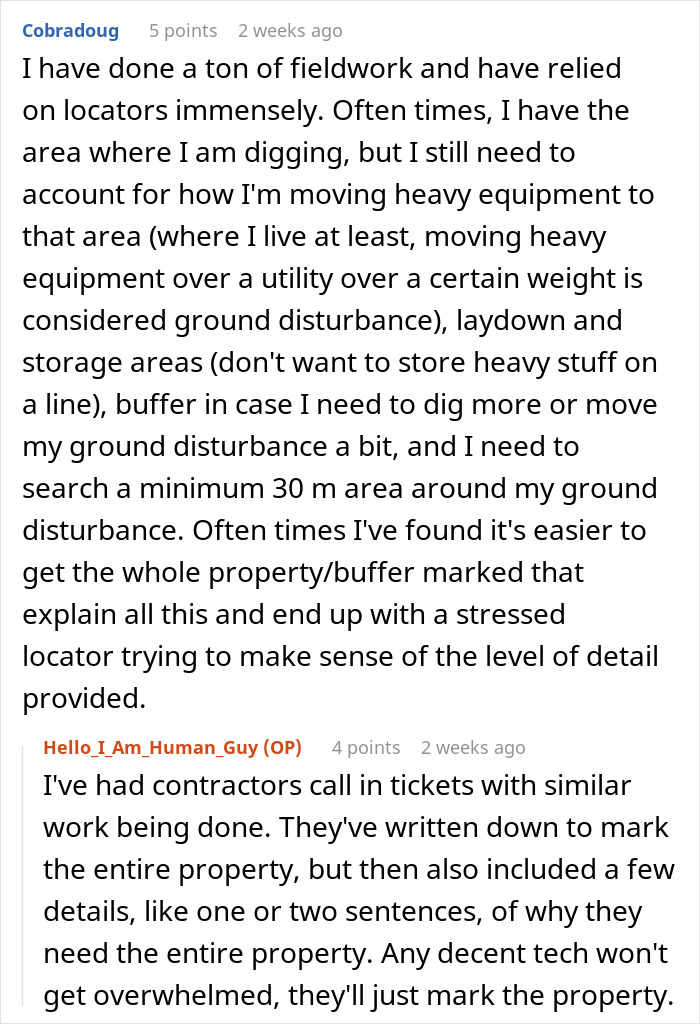 Contractor Wants Every Utility Marked, So Worker Makes Sure Nobody Can Miss Them