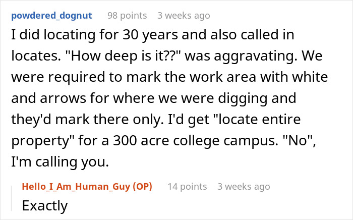 Contractor Wants Every Utility Marked, So Worker Makes Sure Nobody Can Miss Them