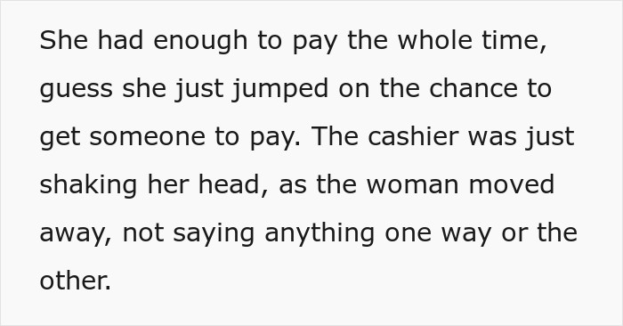 Woman Sees Stranger’s Overflowing Cart And Decides She Must Have Money To Spare Woman Sees Stranger’s Overflowing Cart And Decides She Must Have Money To Spare
