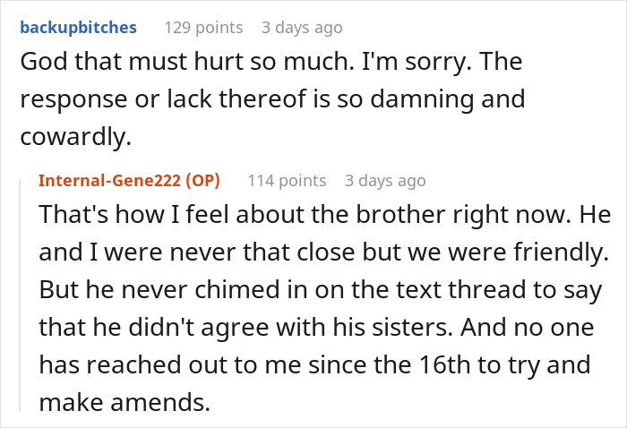 Women Betray SIL Of 33 Years, She’s Shocked When They Say They Wish Late Bro Had Divorced Her Women Betray SIL Of 33 Years, She’s Shocked When They Say They Wish Late Bro Had Divorced Her