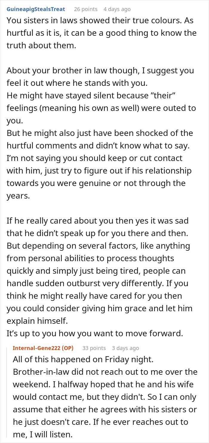 Women Betray SIL Of 33 Years, She’s Shocked When They Say They Wish Late Bro Had Divorced Her Women Betray SIL Of 33 Years, She’s Shocked When They Say They Wish Late Bro Had Divorced Her