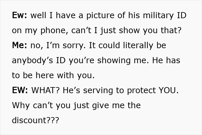 Mom Can’t Find Popular Costume In Her Daughter’s Size, Blows Up At Employee Over Military Discount Mom Can’t Find Popular Costume In Her Daughter’s Size, Blows Up At Employee Over Military Discount