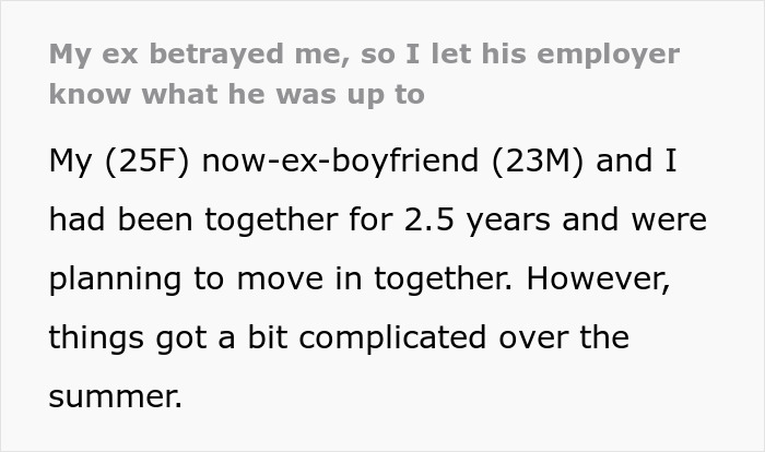 25YO Takes Revenge On BF Who Found A “Backup” GF By Emailing His Employer About His Fake Sick Leave 25YO Takes Revenge On BF Who Found A “Backup” GF By Emailing His Employer About His Fake Sick Leave