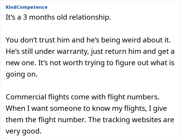 Guy Takes An Imaginary Flight To Italy, His Story Falls Apart As GF Checks The Flight Tracker