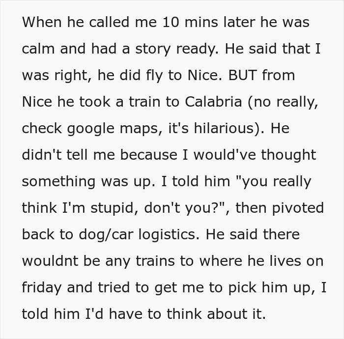 Guy Takes An Imaginary Flight To Italy, His Story Falls Apart As GF Checks The Flight Tracker