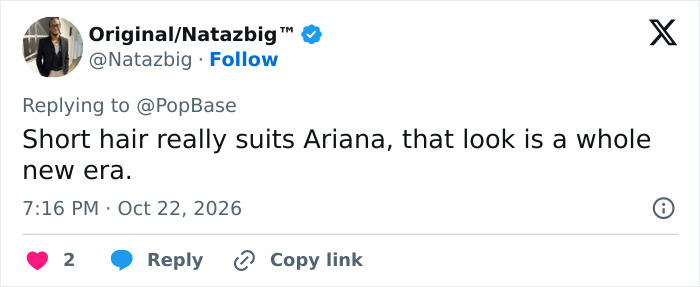 Ariana Grande Looks Unrecognizable After Ditching Signature Ponytail For Dramatic Hair Transformation Ariana Grande Looks Unrecognizable After Ditching Signature Ponytail For Dramatic Hair Transformation