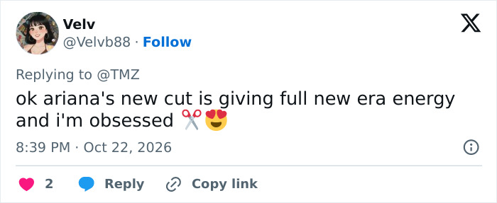 Ariana Grande Looks Unrecognizable After Ditching Signature Ponytail For Dramatic Hair Transformation Ariana Grande Looks Unrecognizable After Ditching Signature Ponytail For Dramatic Hair Transformation