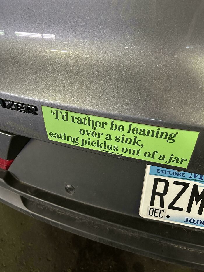 61 Wild Bumper Stickers That Prove Some People Have Absolutely No Filter (New Pics) 61 Wild Bumper Stickers That Prove Some People Have Absolutely No Filter (New Pics)