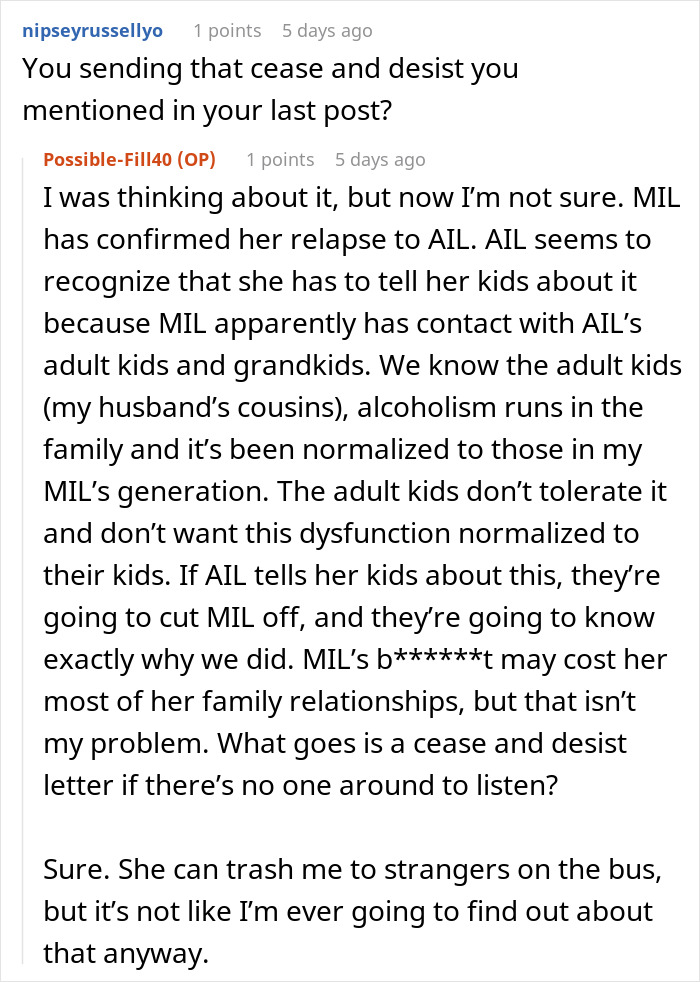 Nasty MIL Can’t Believe The Truth About Her Comes Out, Blames Everything On DIL Nasty MIL Can’t Believe The Truth About Her Comes Out, Blames Everything On DIL