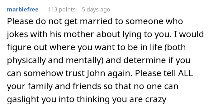 Man Thinks He’s Getting Married In 2 Weeks, Fiancé’s 3-Year Lie Has Him Packing His Bags Instead Man Thinks He’s Getting Married In 2 Weeks, Fiancé’s 3-Year Lie Has Him Packing His Bags Instead