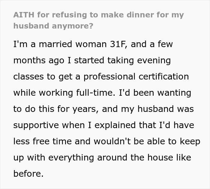 Woman Stops Making A Second Dinner Because Husband Keeps Breaking His Promise, He Runs Crying To His Mom Woman Stops Making A Second Dinner Because Husband Keeps Breaking His Promise, He Runs Crying To His Mom