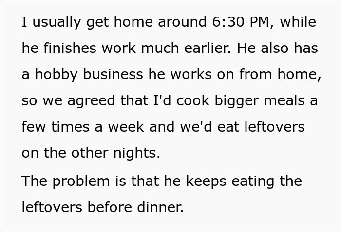 Woman Stops Making A Second Dinner Because Husband Keeps Breaking His Promise, He Runs Crying To His Mom Woman Stops Making A Second Dinner Because Husband Keeps Breaking His Promise, He Runs Crying To His Mom