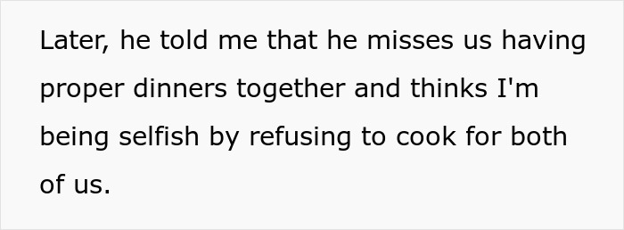 Woman Stops Making A Second Dinner Because Husband Keeps Breaking His Promise, He Runs Crying To His Mom Woman Stops Making A Second Dinner Because Husband Keeps Breaking His Promise, He Runs Crying To His Mom