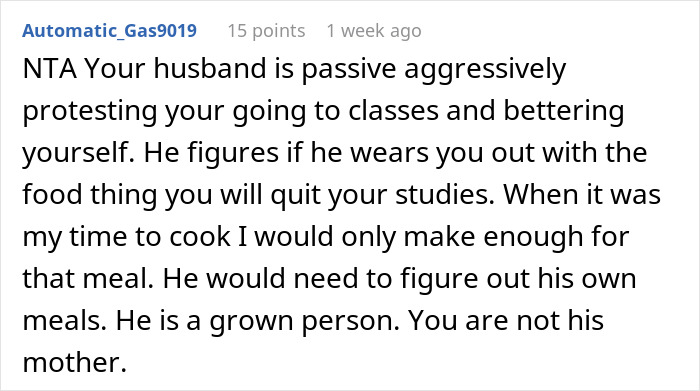 Woman Stops Making A Second Dinner Because Husband Keeps Breaking His Promise, He Runs Crying To His Mom Woman Stops Making A Second Dinner Because Husband Keeps Breaking His Promise, He Runs Crying To His Mom