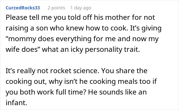 Woman Stops Making A Second Dinner Because Husband Keeps Breaking His Promise, He Runs Crying To His Mom Woman Stops Making A Second Dinner Because Husband Keeps Breaking His Promise, He Runs Crying To His Mom