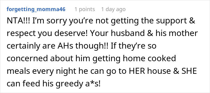 Woman Stops Making A Second Dinner Because Husband Keeps Breaking His Promise, He Runs Crying To His Mom Woman Stops Making A Second Dinner Because Husband Keeps Breaking His Promise, He Runs Crying To His Mom