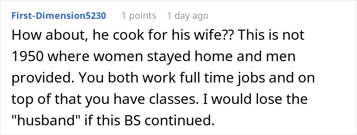 Woman Stops Making A Second Dinner Because Husband Keeps Breaking His Promise, He Runs Crying To His Mom Woman Stops Making A Second Dinner Because Husband Keeps Breaking His Promise, He Runs Crying To His Mom