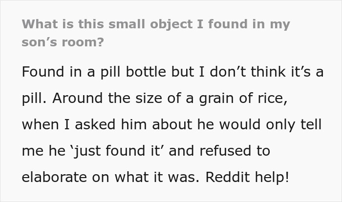 Mom Finds Strange Object In Son’s Room, Everything She Finds Out Makes The Situation Creepier And Weirder Mom Finds Strange Object In Son’s Room, Everything She Finds Out Makes The Situation Creepier And Weirder