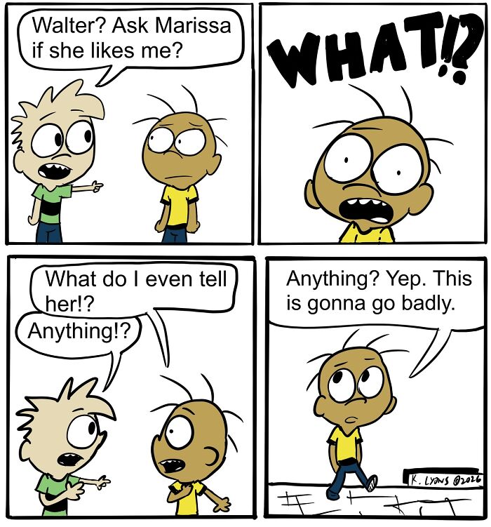 First Crushes And Awkward Talks With Dad: 25 Comics About Growing Up By Kendall Lyons