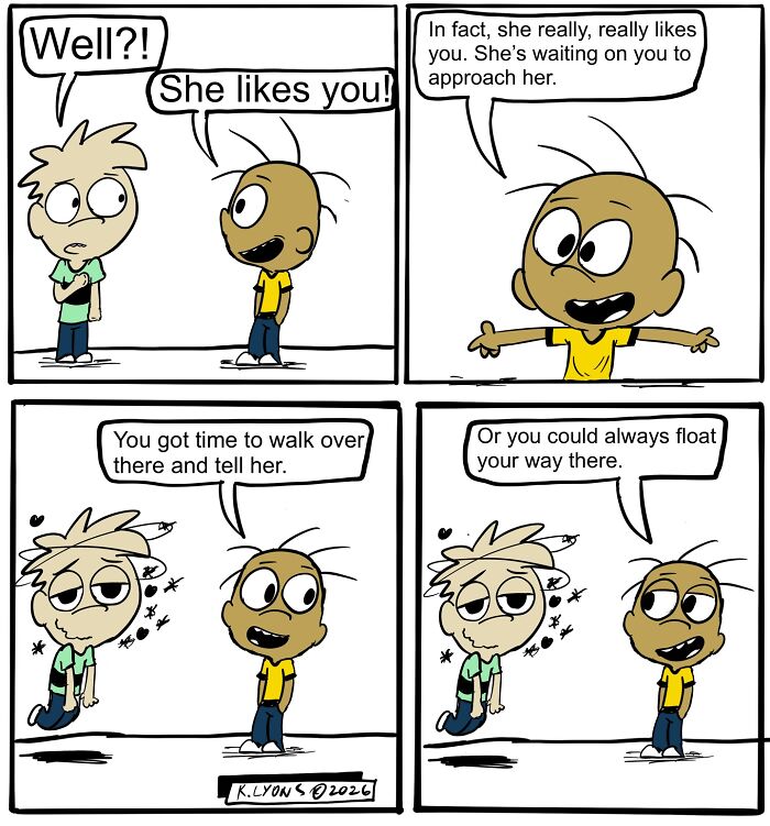 First Crushes And Awkward Talks With Dad: 25 Comics About Growing Up By Kendall Lyons