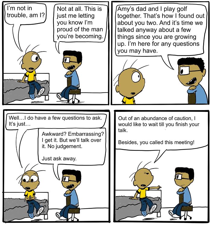 First Crushes And Awkward Talks With Dad: 25 Comics About Growing Up By Kendall Lyons