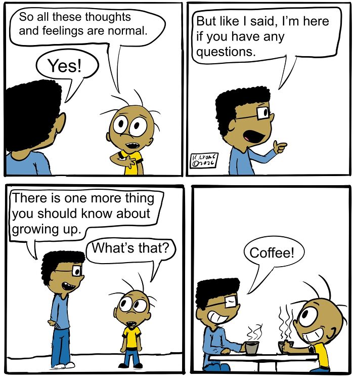 First Crushes And Awkward Talks With Dad: 25 Comics About Growing Up By Kendall Lyons