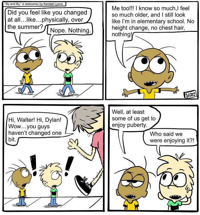 First Crushes And Awkward Talks With Dad: 25 Comics About Growing Up By Kendall Lyons