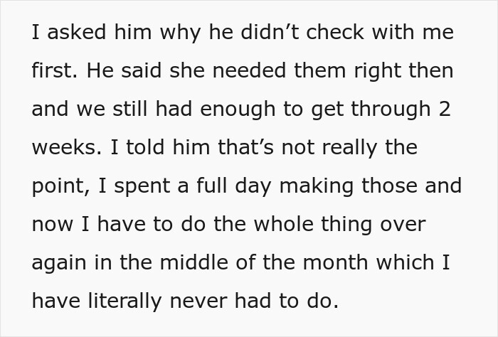 Man Tries To Be Nice To His Sister But Uses His Wife’s Time And Labor To Do That And Doesn’t See The Issue Man Tries To Be Nice To His Sister But Uses His Wife’s Time And Labor To Do That And Doesn’t See The Issue